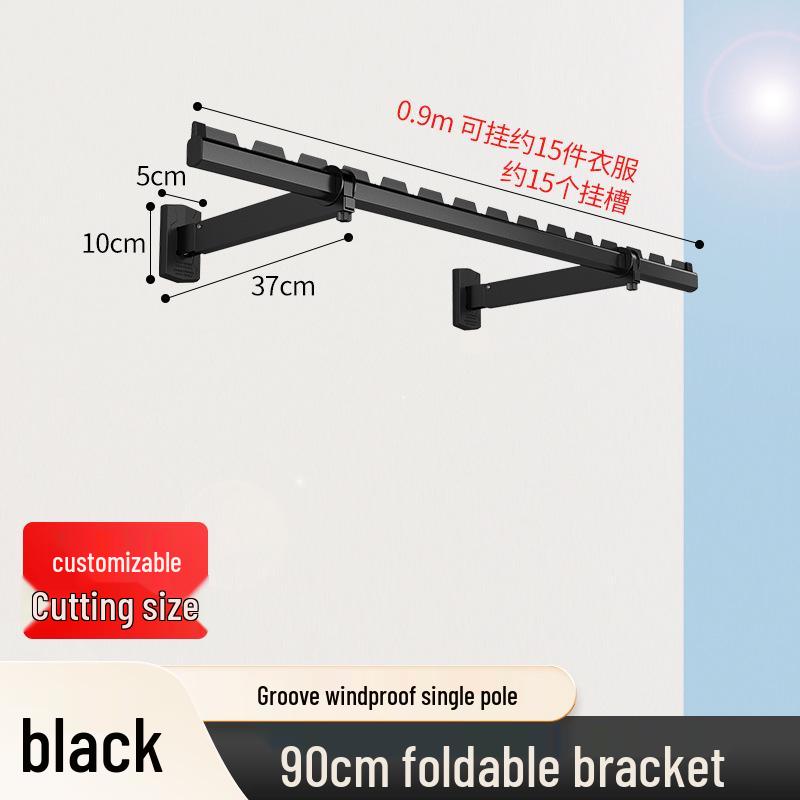 Invisible Wall-Mounted Retractable Clothes Drying Rack for Balcony and Home Use