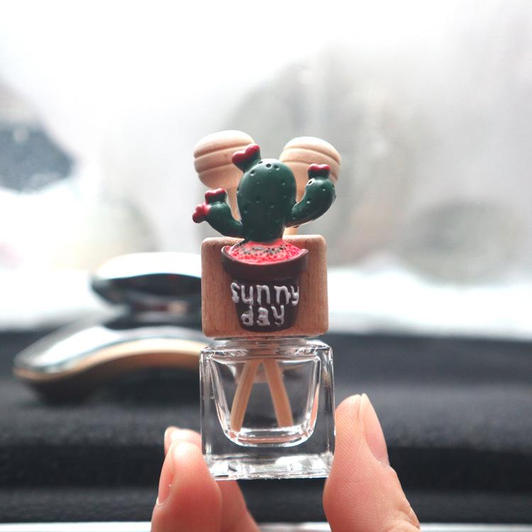 

Креативный кактус ароматерапия клипса для дефлектора автомобиля - пустой флакон