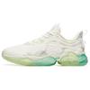 New Cushioning Coverage Support Balance Low Top Running Shoes White Green 112035501-2