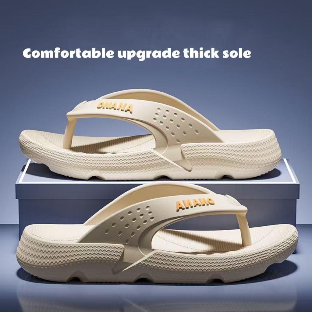 

Thick Sponge-Feel Sole, Breathable Scandinavian Design Summer Flip-Flops 44-45