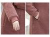 Women's Lamb Wool Winter Coat: Stylish, Warm Hooded Jacket for Middle-aged & Elderly
