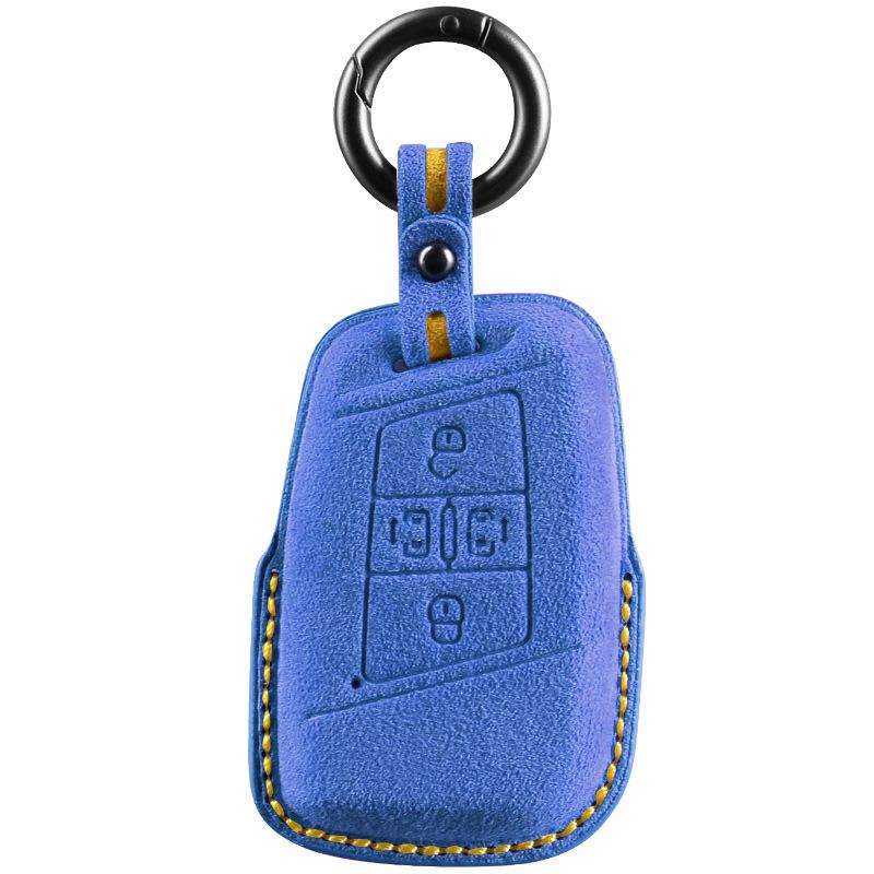 Volkswagen Car Models Three-Dimensional Alcantara Suede Key Case