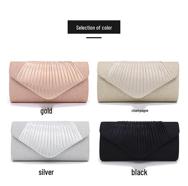 2024 Spring Fashion Women's Small Ruched Evening Shoulder Bag