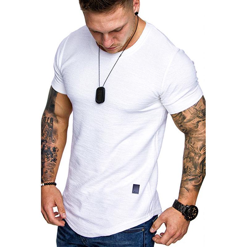 

European Size Men s Raglan Sleeve T-shirt, Plus Size Casual Base Shirt, 2020 New Style Bestseller S белый