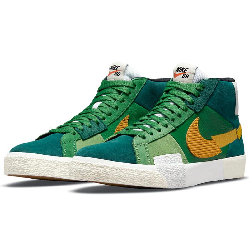 Nike Zoom Blazer Mid Premium Sb 'Mosaic Pack   Aloe Verde' Sneakers Casual DA8854-300