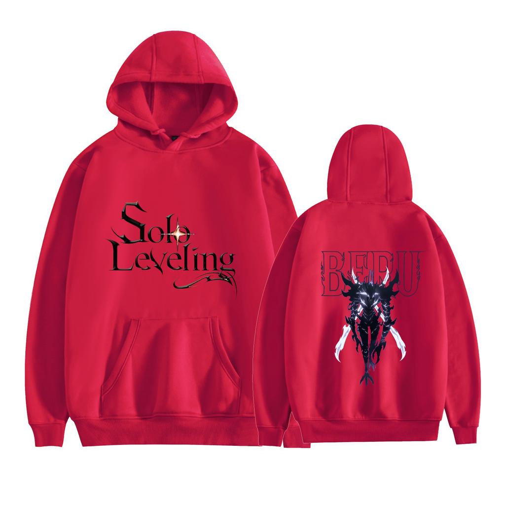 Men Women's Fleece Hooded Solo Leveling Anime Printed Spring Autumn Pullover Sweatshirt Fashion Hoodie Casual Hip Hop New Men Tracksuit Streetwear