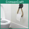 Paper Toilet Rope Holder Vintage Wall Mounted Toilet Roll Holder Metal Hook
