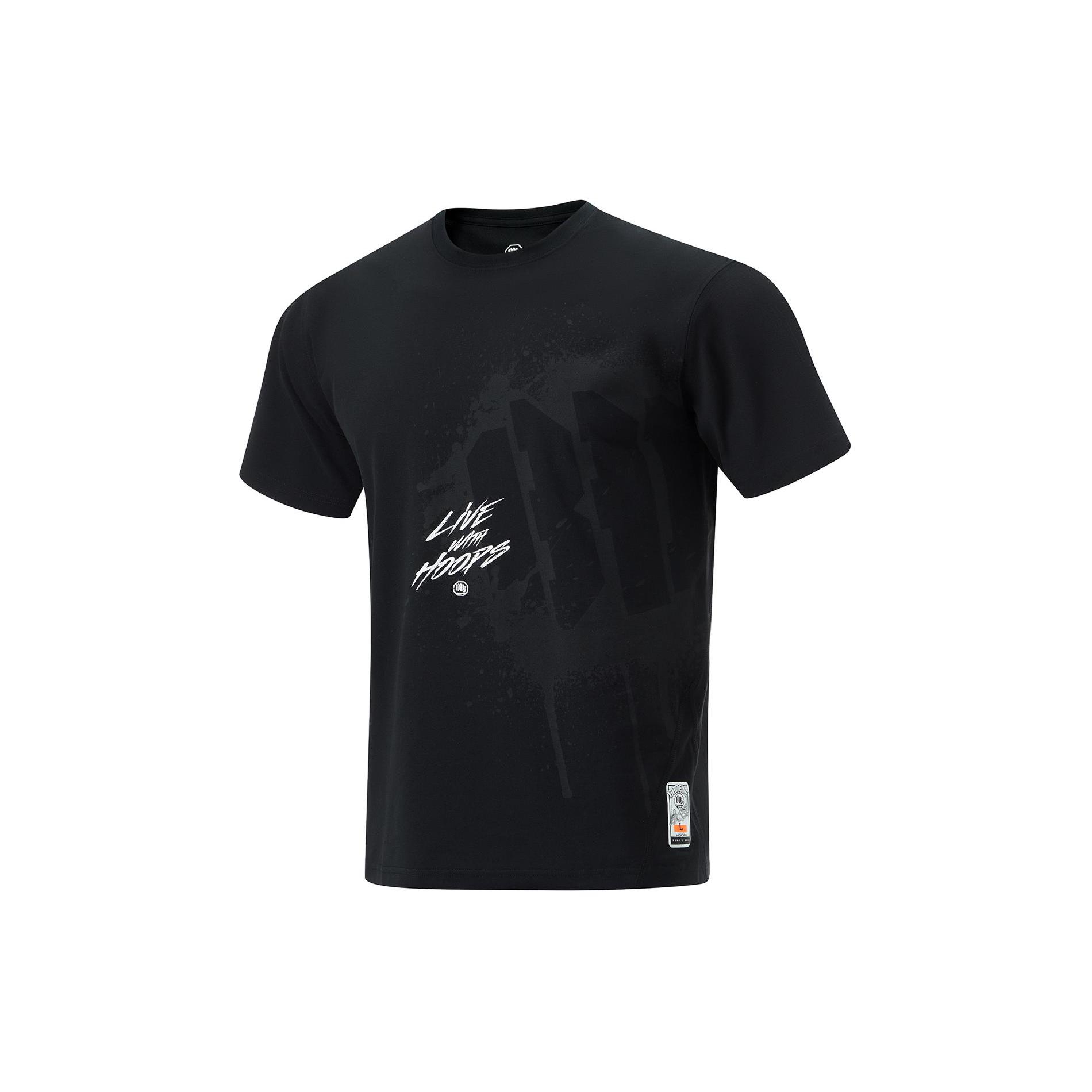 Мужская футболка Li Ning Badfive Черная ATSU433-1 M