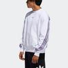 Adidas Originals Trefoil Stripe Loose Pullover Sweatshirt Men Tops White FM1519