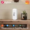 Zigbee 3.0 Temperature Humidity Sensor Smart Home Indoor Hygrometer App Remote Monitor Work with Tuya Smart Life