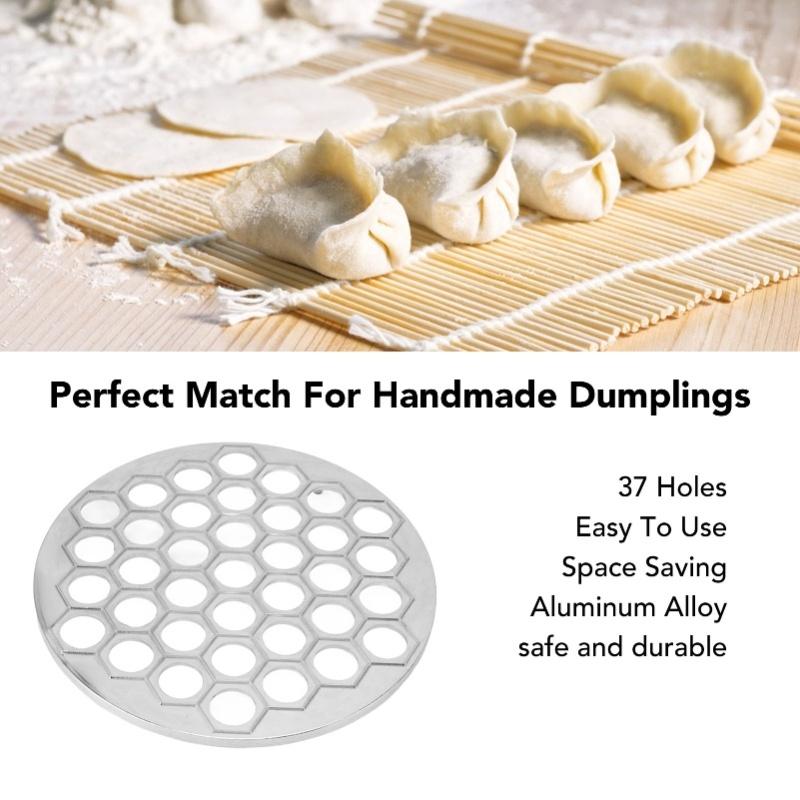 Russian Ravioli Maker Dumplings Mold Aluminum Alloy Pelmeni Maker Mold Pelmeni Meat Dumplings Maker 37 Holes Silver