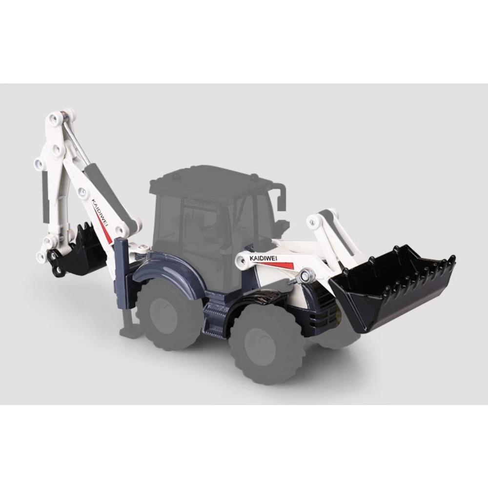 1/50 Loader-Digger Excavator Truck Toy Car  Diecast Metal Engineering Vehicle Model Educational Collection Gift for Children Kid