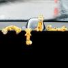 Mini Dolls Computer Monitor Decor 3D Desk Toy Giraffe Ornament Model  Auto Interior