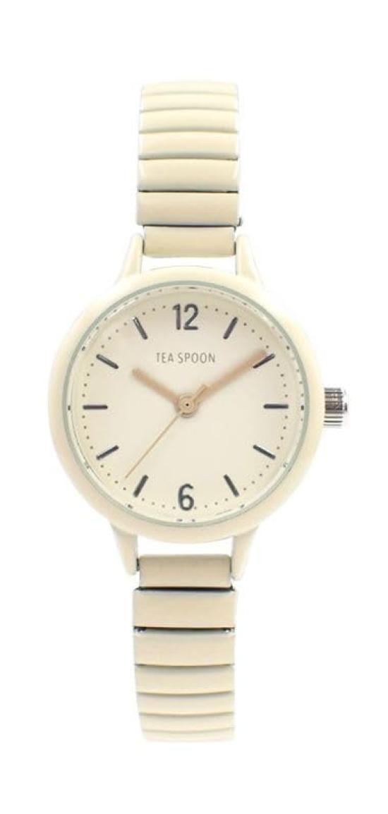 

[Follow] Watch Tea Spoon Slim Colorful Bellows Watch N02522S-5 IV Women s Ivory