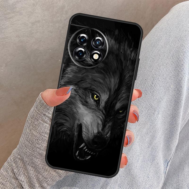 Angry Wolf Cover For OnePlus Nord 4 3 CE 2 Lite N20 N10 N30 OnePlus 8T 10T 13 13R 12 12R 11 10 Pro Case