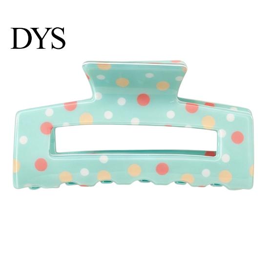 Daily Hair Clips for Thin Thick Colorful Polka Dot Claw Clip Women, Sweet Macaron Style Non-slip Shark Strong Hold Gripper Hair, Lightweight