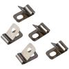 100 PCS Stainless Stee Cable Clips R-Shaped Wire Shelf Clips Trailer Wire Clips  Fencing