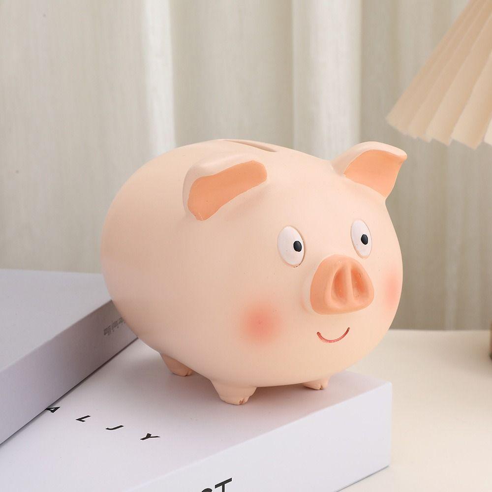 Decorative Cartoon Piggy Money Boxes Anti Drop Piggy Model Piggy Bank Piggy Piggy Bank  Coins Cash