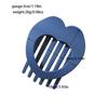 Simple Clip Heart-shaped Hairpin Duckbill Clip with Strong Grip for Back of Head Bun Hollow Head Ornament