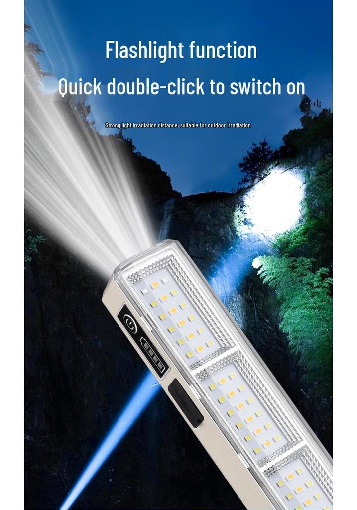 Rechargeable LED Camping and Emergency Light with Long Battery Life - Portable and Convenient for Outdoor Use