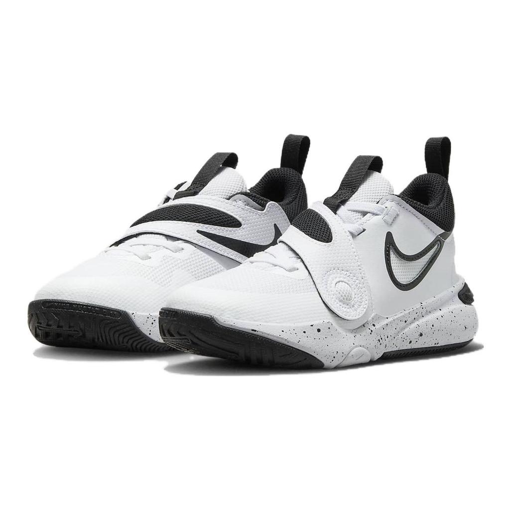 Nike Team Hustle D11 PS White Black Kids Sneakers DV8994-100