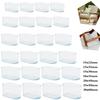 4Pcs Clear Silicone Oval Chair Leg Covers - Furnitures Feets Protectors, Oval Chair Leg Caps