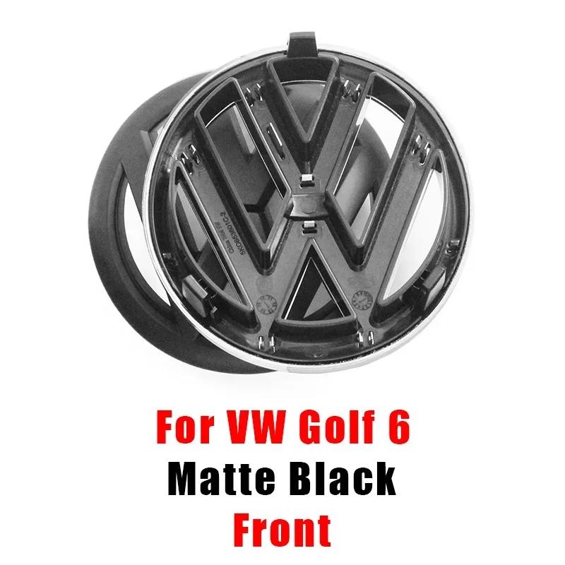·VW 135mm Car Front Grille Badge and 110mm Rear Trunk Emblem Lid Logo Accessories For Volkswagen Golf 6 MK6 5K0853601C 5K0853630