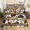 Bedding Set Digital Print Comfortable Duvet Cover for Home Bedroom Decoration, 1 Duvet Cover and 2pillowcase with Zippers