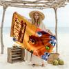 Grizzy & Lemmings Customize Text Beach Towel Super Soft Microfiber Quickdry Fabric