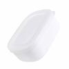 Food Storage Container Mini Lunch Case Portable Bento Box 280ml White for Office Students