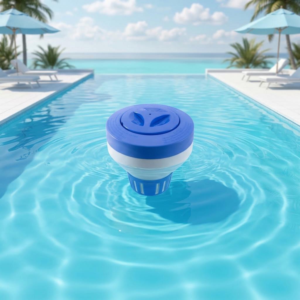 Thickened Pool Floating Box Pool Disinfection Supplies Bath Automatic Dispenser Cup