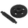 35T Pinion Motor Gear Steel Aluminum Alloy Replaceable Black RC Car Motor Pinion Gear for ARRMA 1 7 1 8