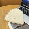 M standard knitted hat women's winter thickened warm cold hat showing face small couple versatile outdoor cold wool hat