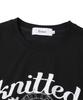 KNITTED (Unisex) Pigment Palm Tree Graphic T-Shirt Crop Black