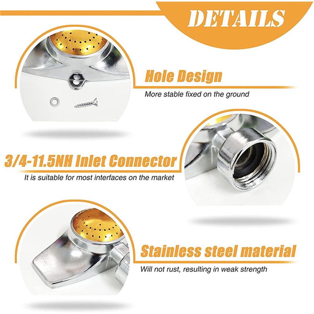 360° kovový zavlažovač, zavlažovače pro zahradu, s jemným průtokem vody pro zavlažování zahrady na malých plochách, pokrytí až 30 stop