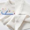 Autumn and Winter Hand-embroidered Colorful Baby and Infant Base Knitted Sweater Children's Sweater