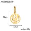 CARLIDANA Halloween Fun Party Accessories Charm Stainless Steel Pumpkin Skull Ghost Gold Plated Hat Titanium Steel Pendant