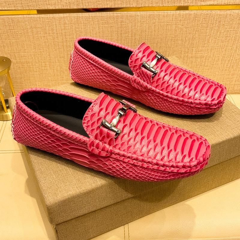 

2025 large size 47 casual leather shoes men s youth tide shoes soft-soled driving shoes lazy shoes Doudou shoes men s shoes 48 лавандовый