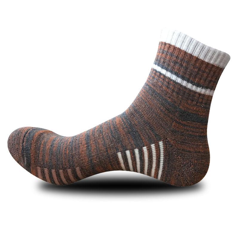 Winter Men Socks Thicken Thermal Wool Pile Cashmere Snow Socks Climbing Hiking Sport Seamless Boots Sleeping Socks 1/2/5 Pairs