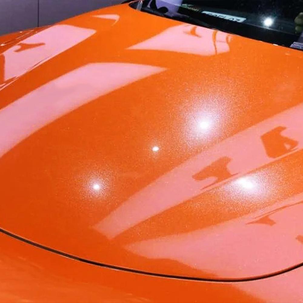 

Автомобильная наклейка Глянцевая Жемчужно-оранжевая Пленка для обтяжки Изменяющая цвет Виниловая пленка ПЭТ Безпузырьковые Наклейки для обтяжки Автомобильная наклейка Интерьер Экстерьер 50x152cm