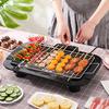 Smokeless Indoor/Outdoor Electric Grill Portable Tabletop Grill Kitchen BBQ Grills Adjustable Temperature Control Removable Water Filled Drip Tray 20