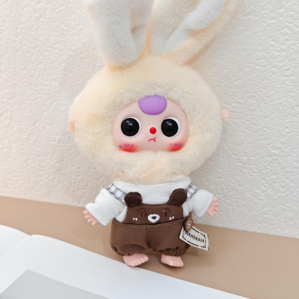 Macaron Little Rabbit Doll Clothes: Cute Pendant, Outfit for 3-Year-Old, Blind Box Edition