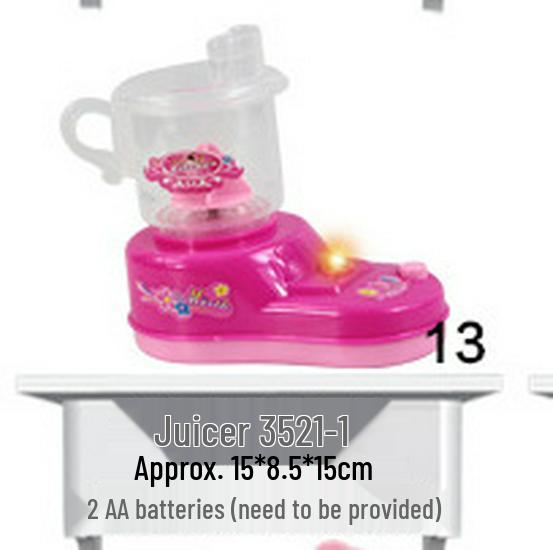 Children's Pretend Play Kitchen & Home Appliance Set: Electronic Scale, Meat Grinder, Hair Dryer.