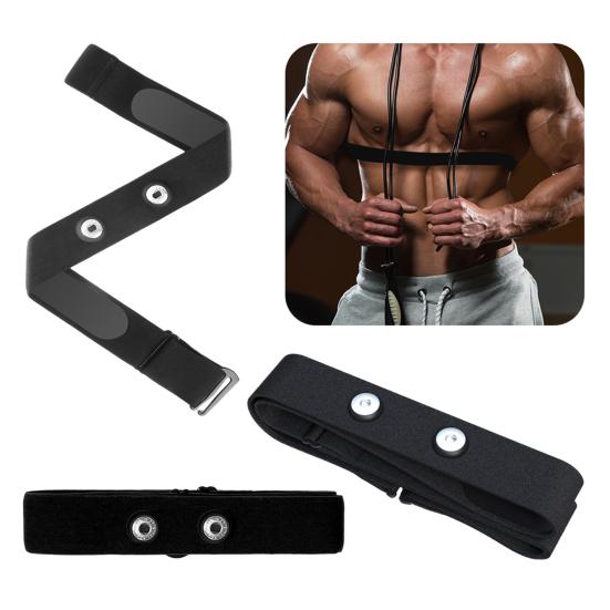 Replacement Heart Rate Sensor Band Belt Adjustable Nylon Chest Band Fitness Tracker Chest Belt for Outdoor Activities