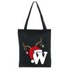 Christmas 26 English Letter Printing Tote Bag Shoulder Bag Women's New Large Capacity Go Out Portable