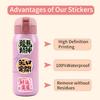 60 Cartoon Inspirational Text New Style Graffiti Stickers DIY Decorative Skateboard Water Cup Personality Stickers