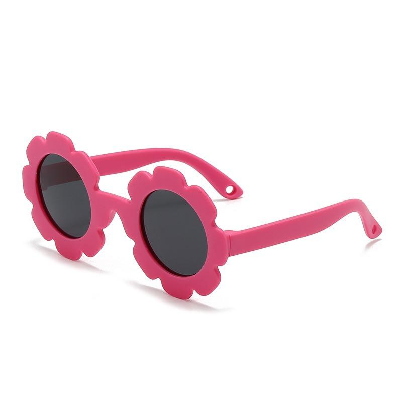 Children's sunglasses Girls' sunscreen glasses Sunflower flower cartoon boy's sunglasses Toddler baby photo props