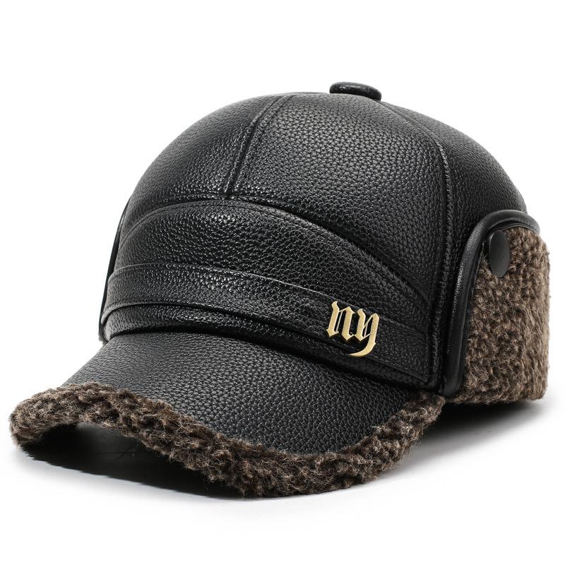 Папа Кожаная Шляпа Дедушка Мужчины Среднего Возраста Бейсболка