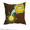 Game G-Geometry D-Dash-s Pillow Case Anti-dustmite Pillowcase Invisible Zipper Silky Short Plush Sofa Cushion Cover
