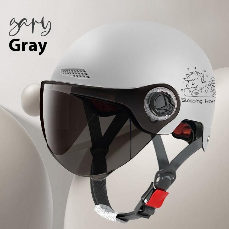 Electric Vehicle, Motorcycle, Women's Summer Battery Car, Half Helmet, Men's Four-season Universal Safety Helmet